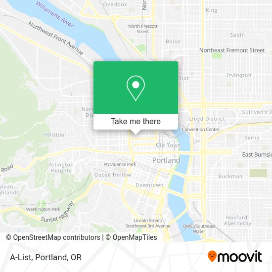 A-List map