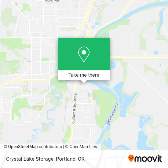 Crystal Lake Storage map