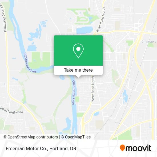 Freeman Motor Co. map