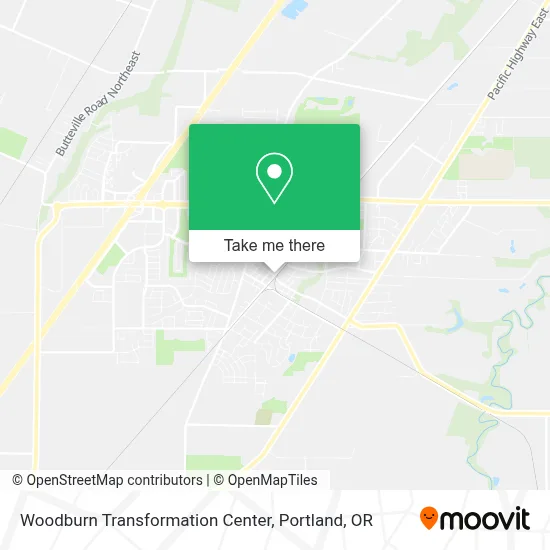 Woodburn Transformation Center map