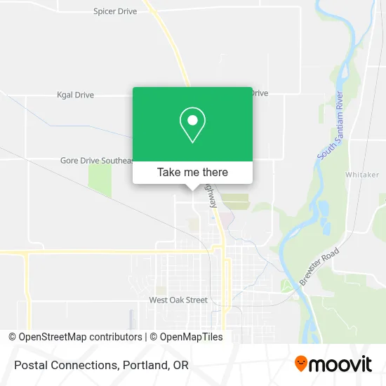 Postal Connections map