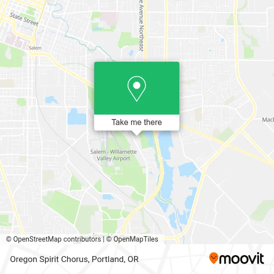 Oregon Spirit Chorus map