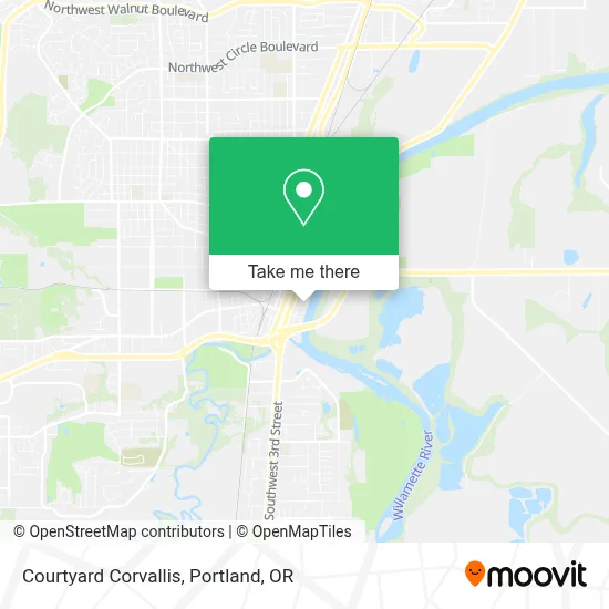 Courtyard Corvallis map