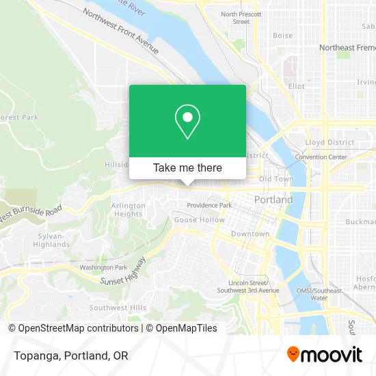 Topanga map