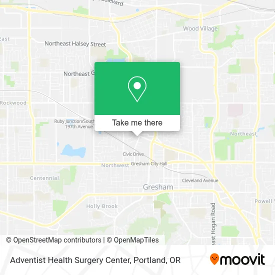 Adventist Health Surgery Center map