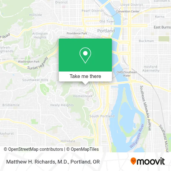Matthew H. Richards, M.D. map