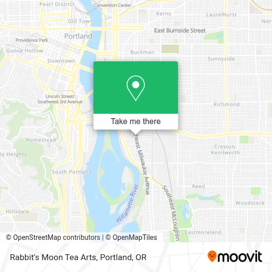 Rabbit's Moon Tea Arts map