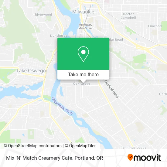 Mix 'N' Match Creamery Cafe map