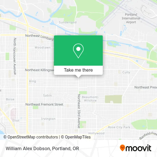 William Alex Dobson map