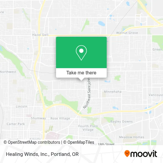 Healing Winds, Inc. map