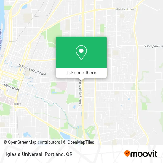 Iglesia Universal map