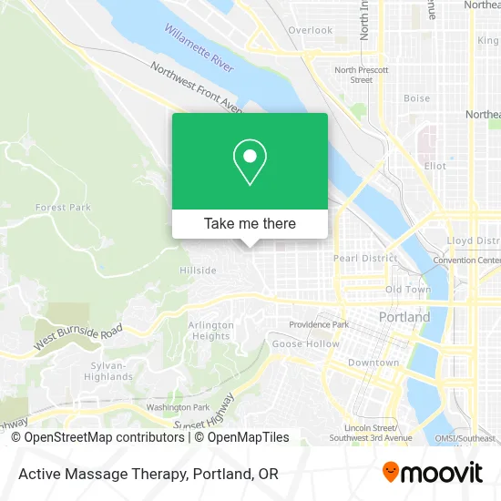 Active Massage Therapy map