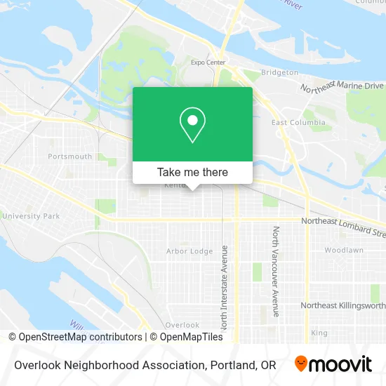 Overlook Neighborhood Association map