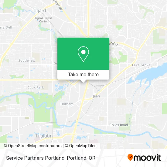 Service Partners Portland map
