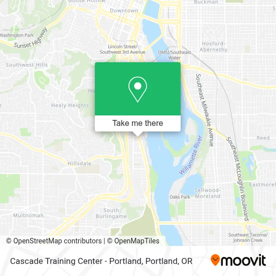 Cascade Training Center - Portland map
