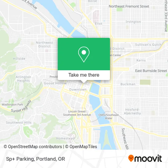 Sp+ Parking map
