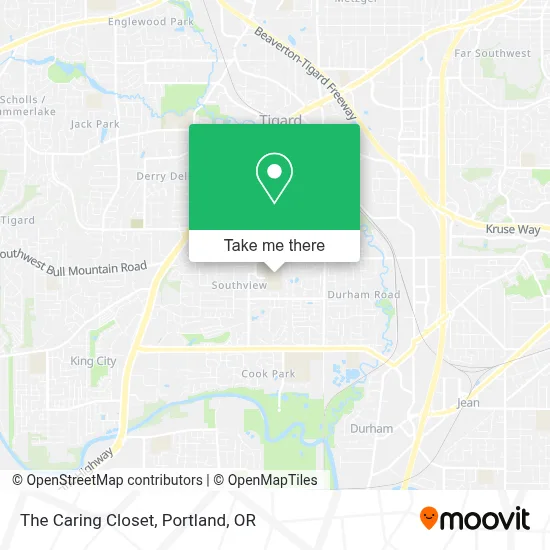 The Caring Closet map