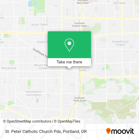 St. Peter Catholic Church Pdx map
