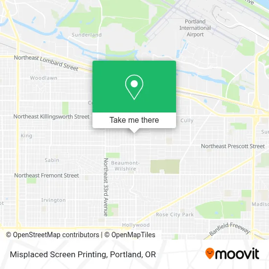 Misplaced Screen Printing map