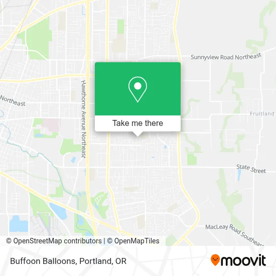 Buffoon Balloons map