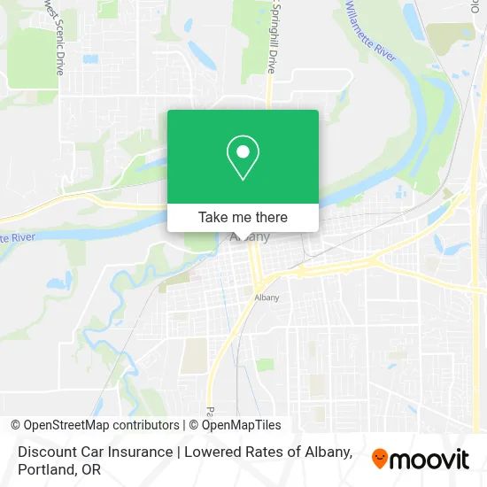 Discount Car Insurance | Lowered Rates of Albany map