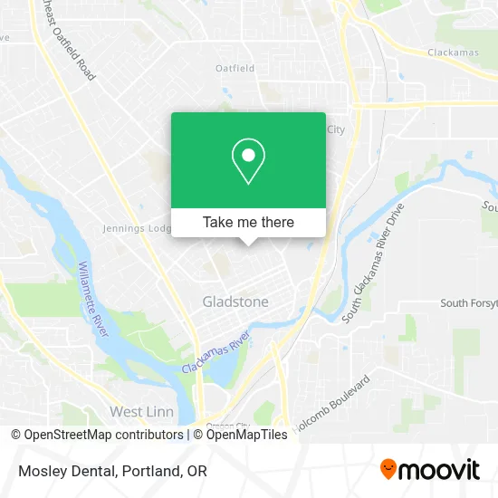 Mosley Dental map