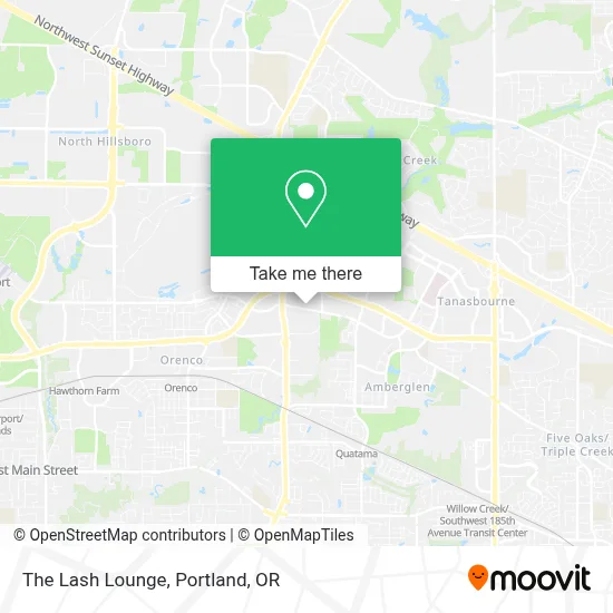 The Lash Lounge map