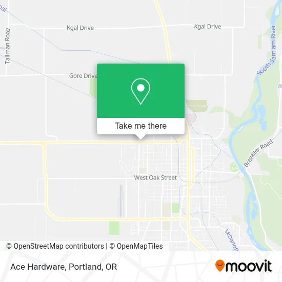 Ace Hardware map