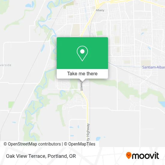 Oak View Terrace map