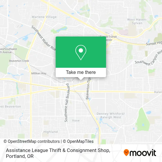 Assistance League Thrift & Consignment Shop map