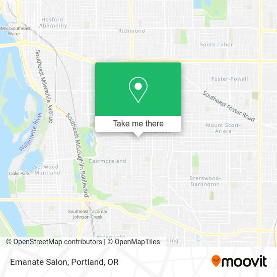 Emanate Salon map