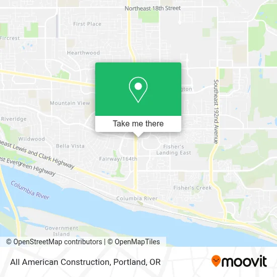 All American Construction map