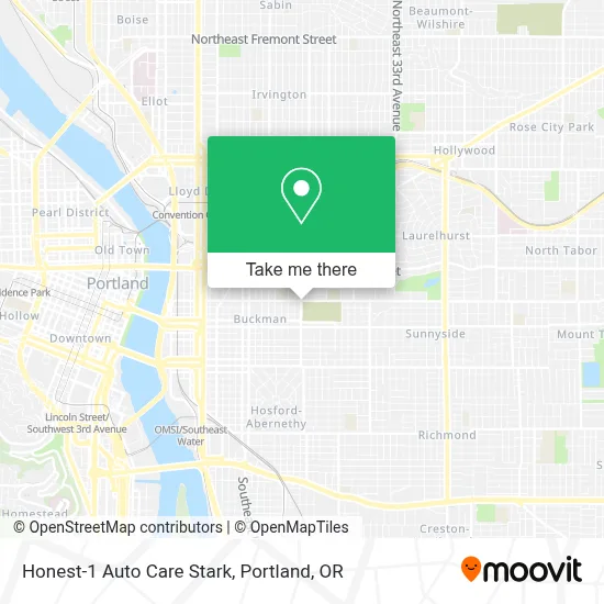 Honest-1 Auto Care Stark map