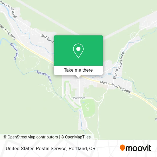 United States Postal Service map
