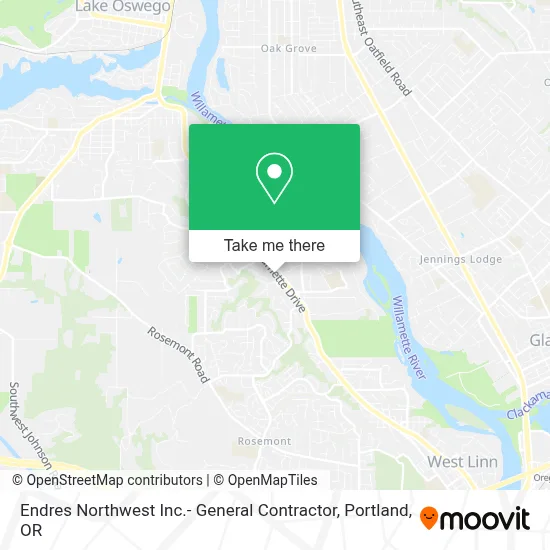 Endres Northwest Inc.- General Contractor map