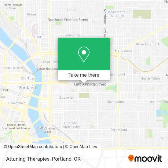 Attuning Therapies map