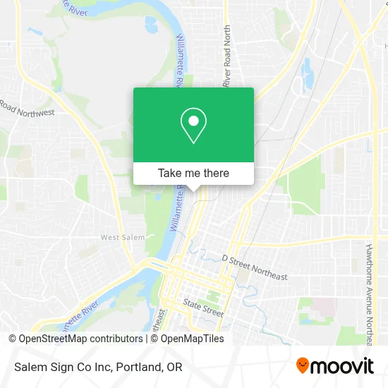 Salem Sign Co Inc map