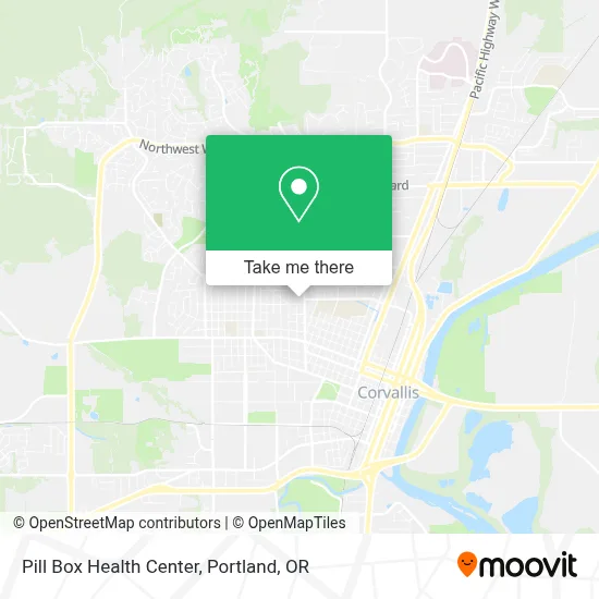Pill Box Health Center map