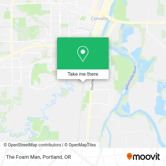 The Foam Man map