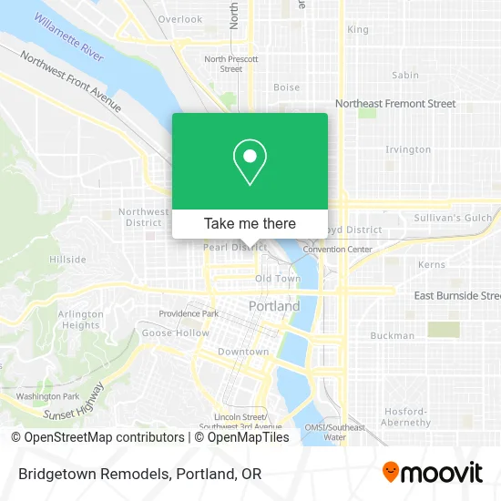 Bridgetown Remodels map