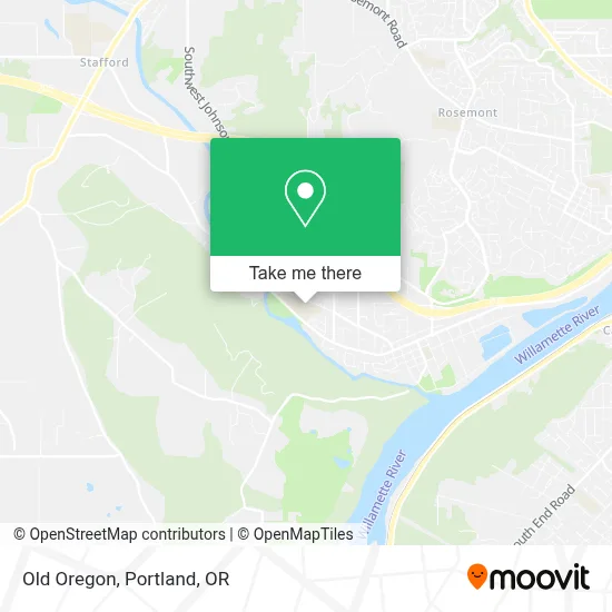 Old Oregon map