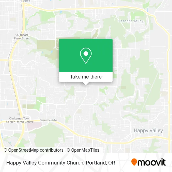Happy Valley Community Church map