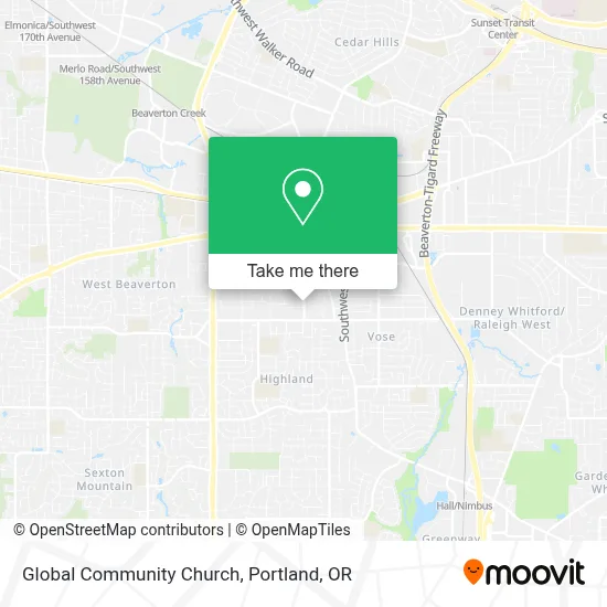 Global Community Church map