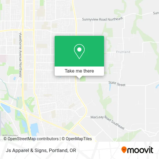 Js Apparel & Signs map