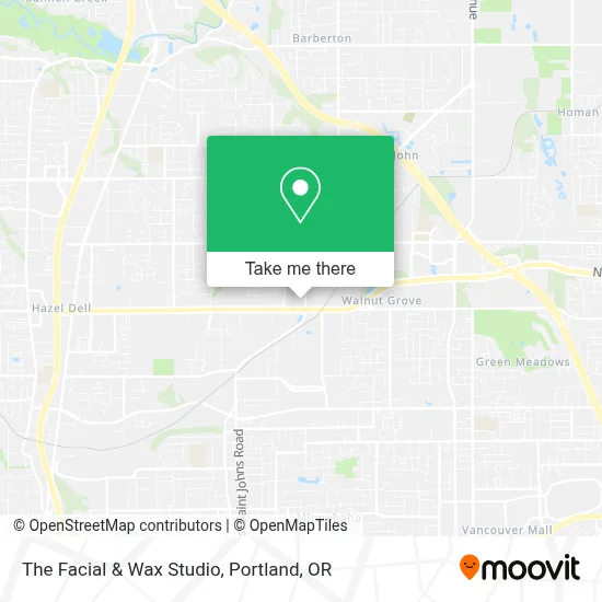 The Facial & Wax Studio map
