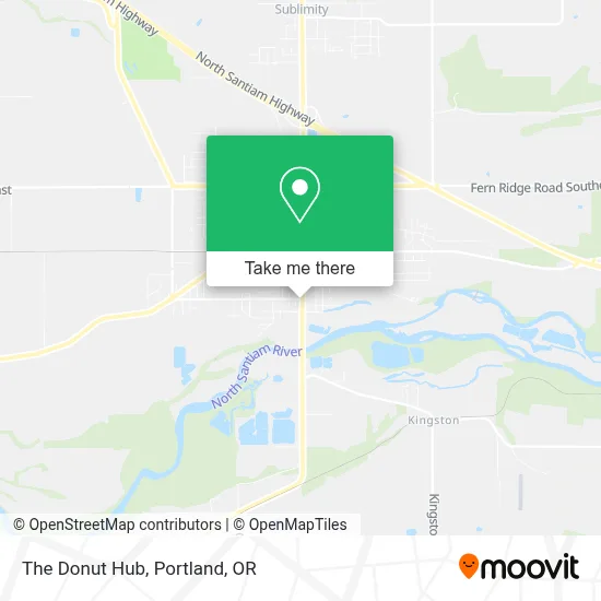 The Donut Hub map