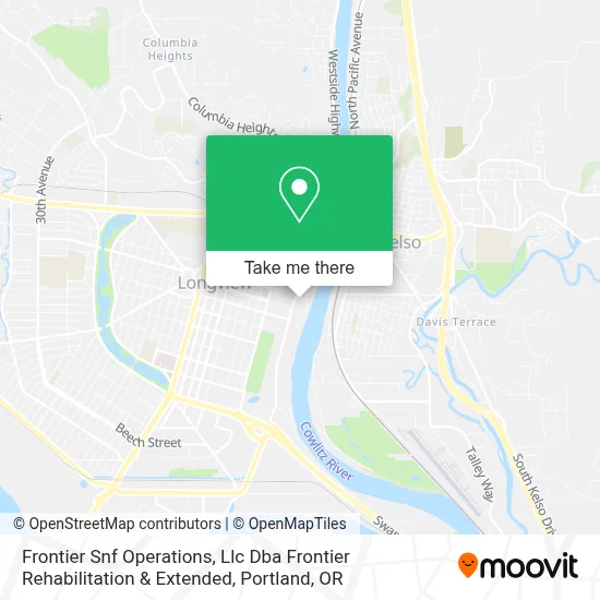 Frontier Snf Operations, Llc Dba Frontier Rehabilitation & Extended map