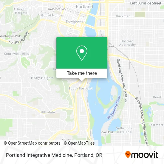 Portland Integrative Medicine map