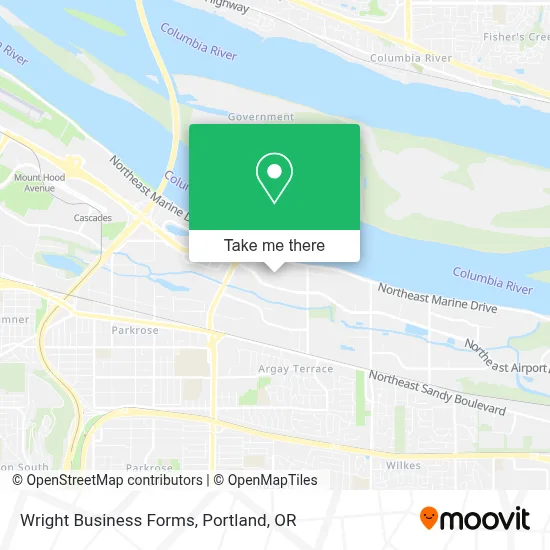 Wright Business Forms map