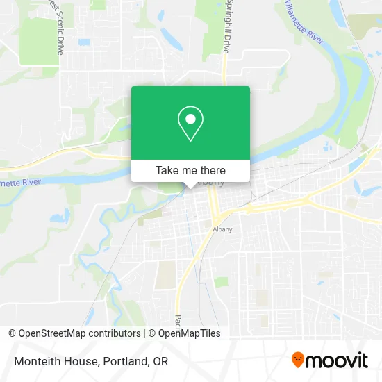 Monteith House map